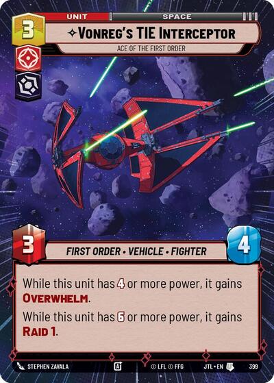 Vonreg's TIE Interceptor - Ace of the First Order (Hyperspace)