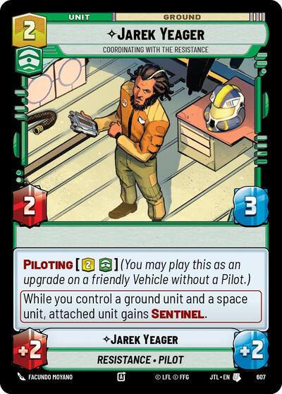 Jarek Yeager - Coordinating With The Resistance (Foil)