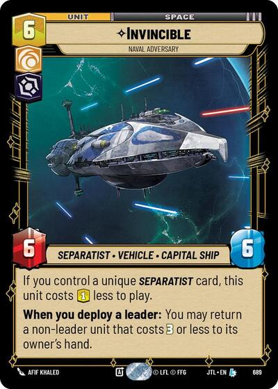 Invincible - Naval Adversary (Foil)