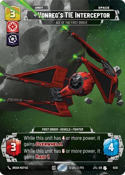 Vonreg's TIE Interceptor - Ace of the First Order (Prestige)