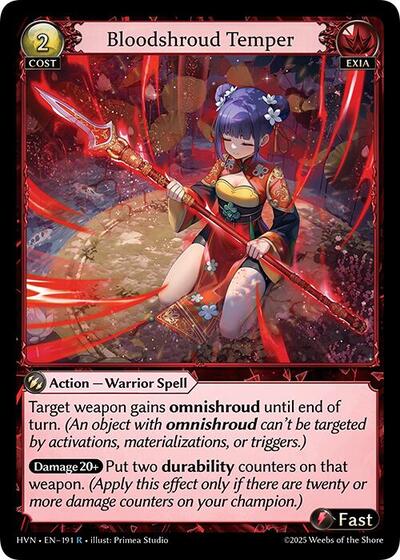 Bloodshroud Temper