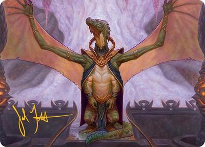 Kheru Goldkeeper Art Card (36/54) (Gold-Stamped Signature)