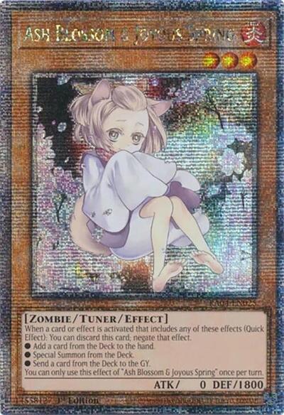 Ash Blossom & Joyous Spring (Alternate Art) (Quarter Century Secret Rare)