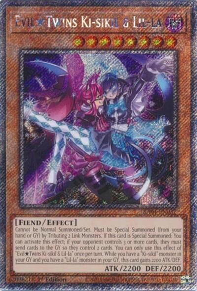 Evil Twins Ki-sikil & Lil-la (Platinum Secret Rare)