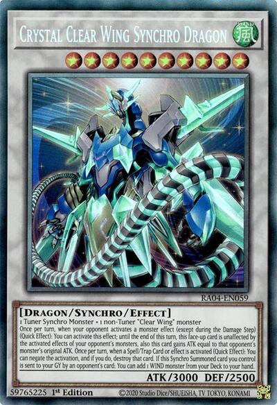 Crystal Clear Wing Synchro Dragon (PCR)