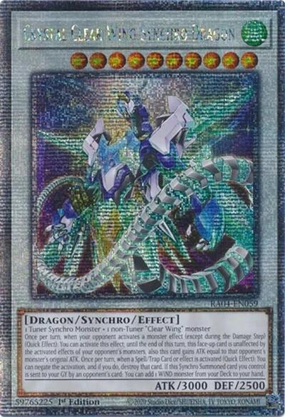 Crystal Clear Wing Synchro Dragon (Quarter Century Secret Rare)