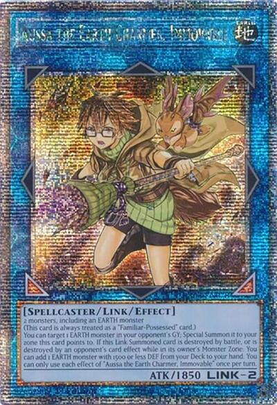 Aussa the Earth Charmer, Immovable (Quarter Century Secret Rare)
