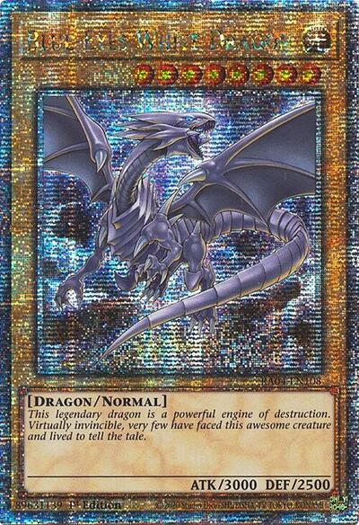 Blue-Eyes White Dragon (8th Art) (Quarter Century Secret Rare)