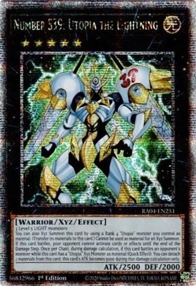 Number S39: Utopia the Lightning (Quarter Century Secret Rare)