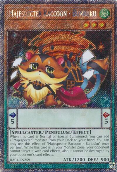 Majespecter Raccoon - Bunbuku (Platinum Secret Rare)