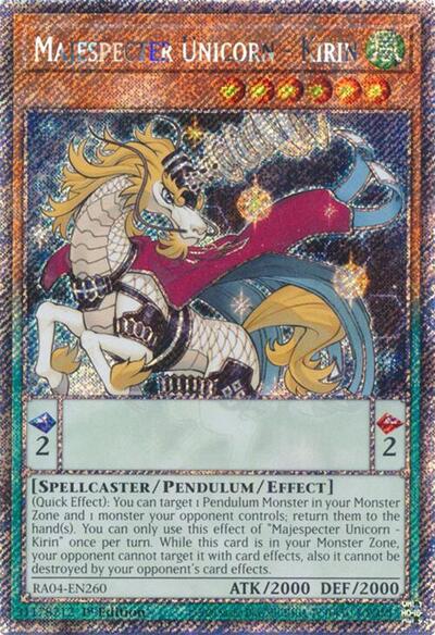 Majespecter Unicorn - Kirin (Platinum Secret Rare)