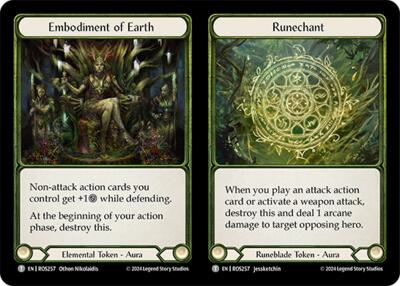 Embodiment of Earth // Runechant // Embodiment of Lightning // Runechant