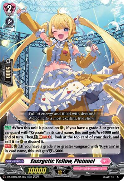 Energetic Yellow, Pleinnel