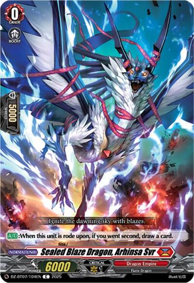 Sealed Blaze Dragon, Arhinsa Svr