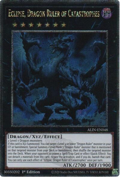 Eclipse, Dragon Ruler of Catastrophes (Quarter Century Secret Rare)