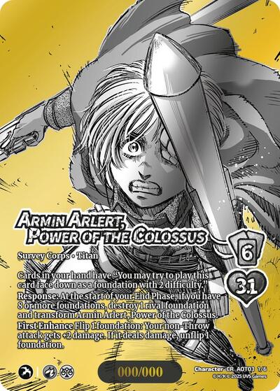 Armin Arlert, Power of the Colossus (Chrome Rare)