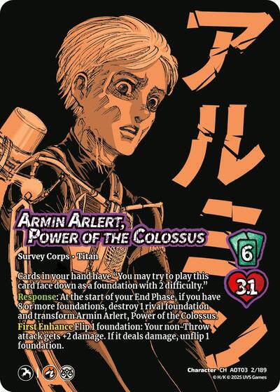 Armin Arlert, Power of the Colossus // Colossus Titan, Finale