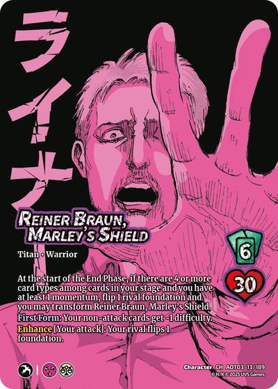 Reiner Braun, Marley's Shield // Armored Titan, Finale