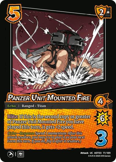 Panzer Unit Mounted Fire