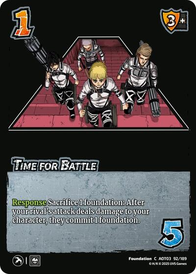 Time for Battle