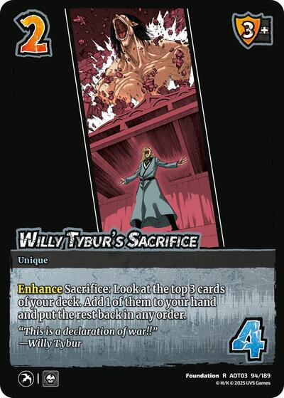 Willy Tybur's Sacrifice