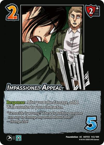 Impassioned Appeal