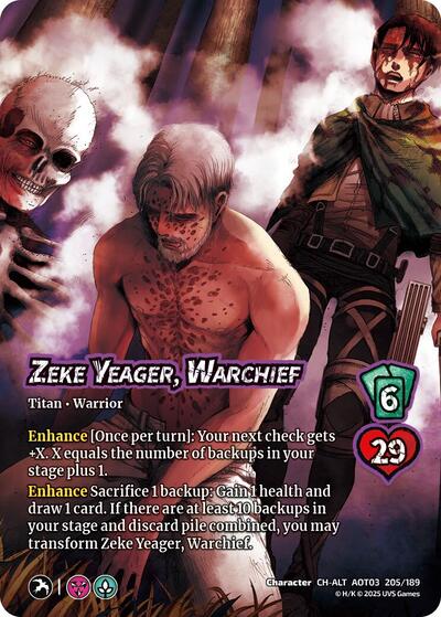 Zeke Yeager, Warchief // Beast Titan, Finale (Alternate Art)