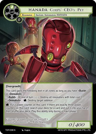 HANADA Corps' CEO's Pet