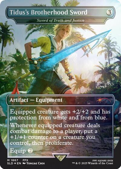 Tidus's Brotherhood Sword - Sword of Truth and Justice (Rainbow Foil)