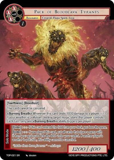 Pack of Bloodlava Tyrants