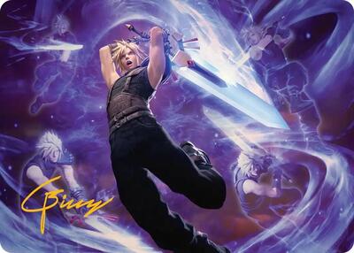 Cloud's Limit Break Art Card (Gold-Stamped Signature)