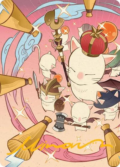 Summon: Good King Mog XII Art Card (Gold-Stamped Signature)