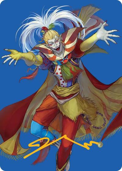Kefka, Court Mage Art Card (Gold-Stamped Signature)
