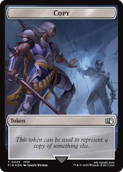 Copy (0025) // Moogle (0034) Double-Sided Token (Surge Foil)