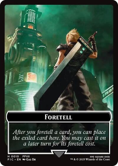 Foretell // Treasure Double-Sided Token (Surge Foil)