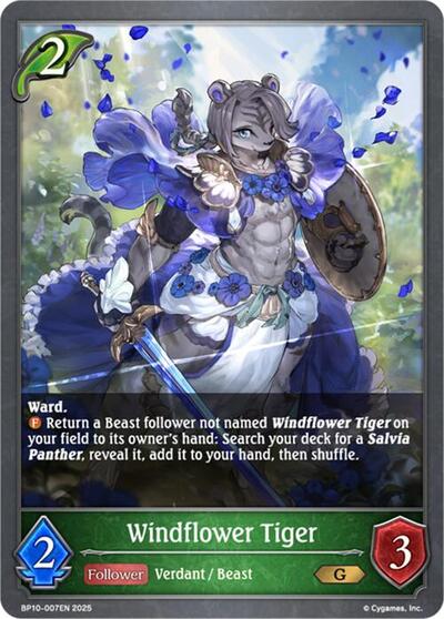 Windflower Tiger