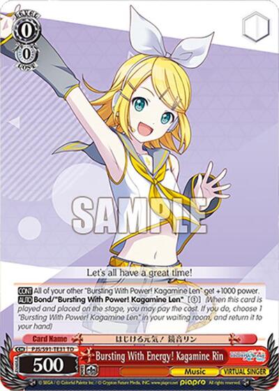 Bursting With Energy! Kagamine Rin (PJS/S91-TE31 TD)