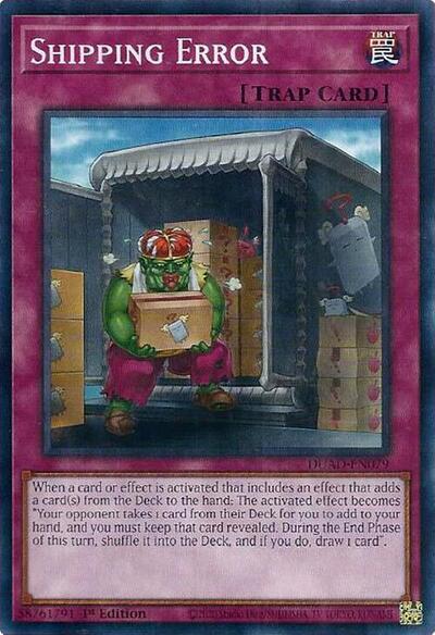 Shipping Error
