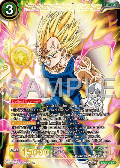 Prince of Destruction Vegeta, Extreme Power