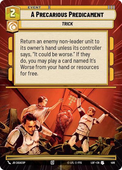 A Precarious Predicament (Hyperspace)