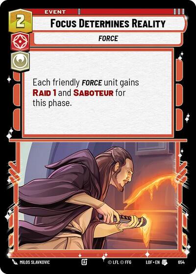 Focus Determines Reality (Foil)