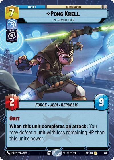 Pong Krell - It's Treason, Then (Hyperspace Foil)