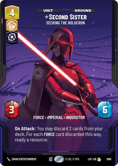 Second Sister - Seeking the Holocron (Prestige Foil)