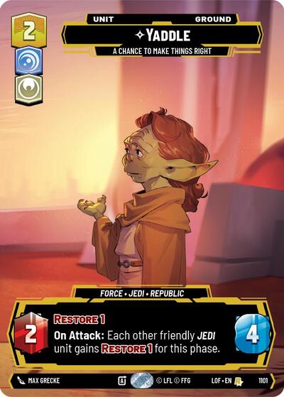 Yaddle - A Chance To Make Things Right (Prestige Foil)