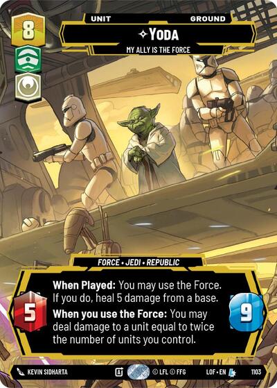 Yoda - My Ally is the Force (Prestige Foil)