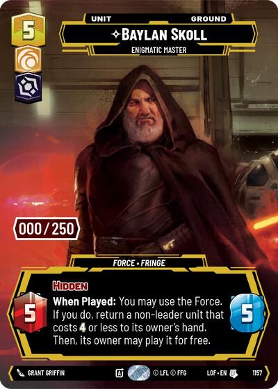 Baylan Skoll - Enigmatic Master (Serialized)
