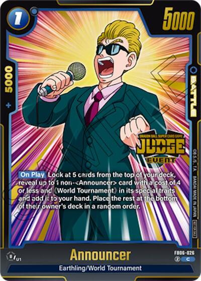 Announcer (Judge Pack (Event Judge) 04)