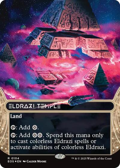 Eldrazi Temple (0104) (Borderless) (Galaxy Foil)