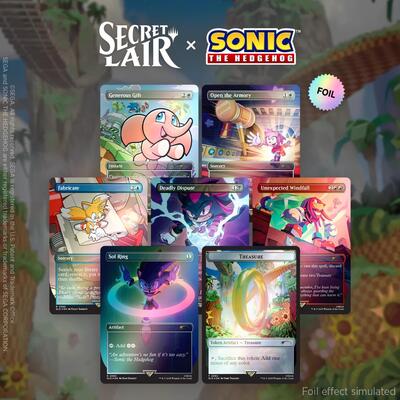 Secret Lair x Sonic the Hedgehog Superdrop: Chasing Adventure (Rainbow Foil)