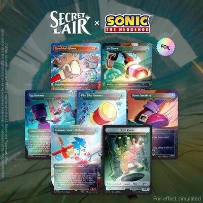 Secret Lair x Sonic the Hedgehog Superdrop: Turbo Gear (Rainbow Foil)